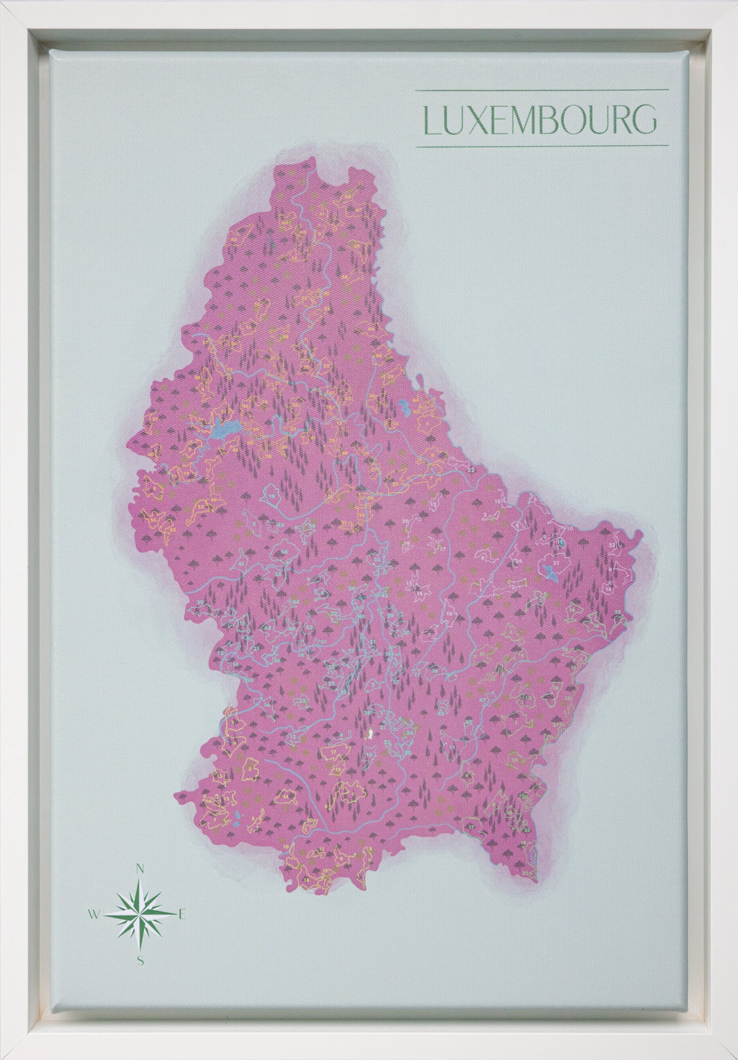 Lëtz Map Autopédestre rose – Première Édition (Derniers Exemplaires)