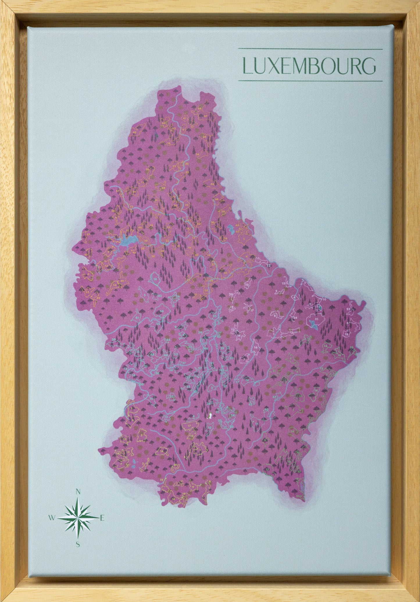 Lëtz Map Autopédestre rose – Première Édition (Derniers Exemplaires)