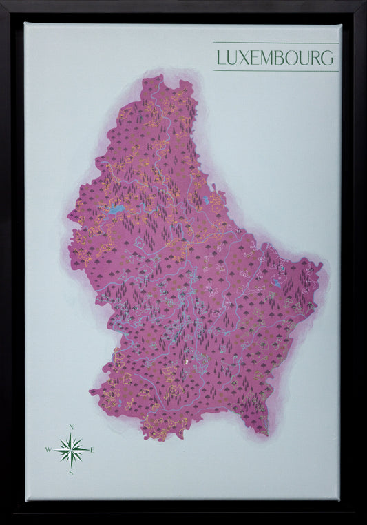 Lëtz Map Autopédestre rose – Première Édition (Derniers Exemplaires)