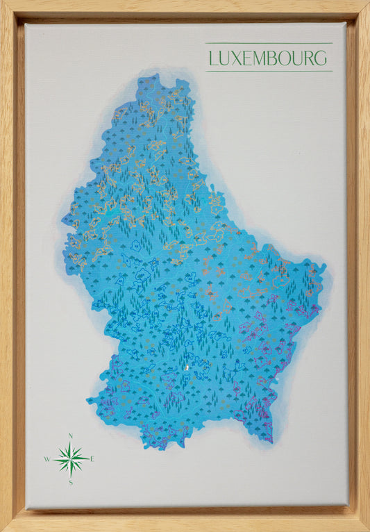 Lëtz Map Autopédestre bleu - Première Édition (Derniers Exemplaires)